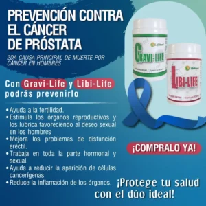 COMBO - PREVENTIVO CONTRA CANCER DE PROSTATA GRAVI-LIFE + LIBI-LIFE