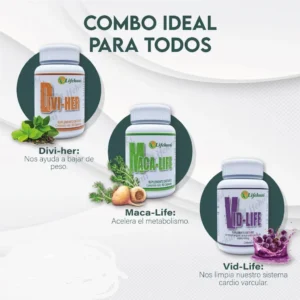 COMBO IDEAL PARA TODOS DIVI-HER + MACA-LIFE + VID-LIFE